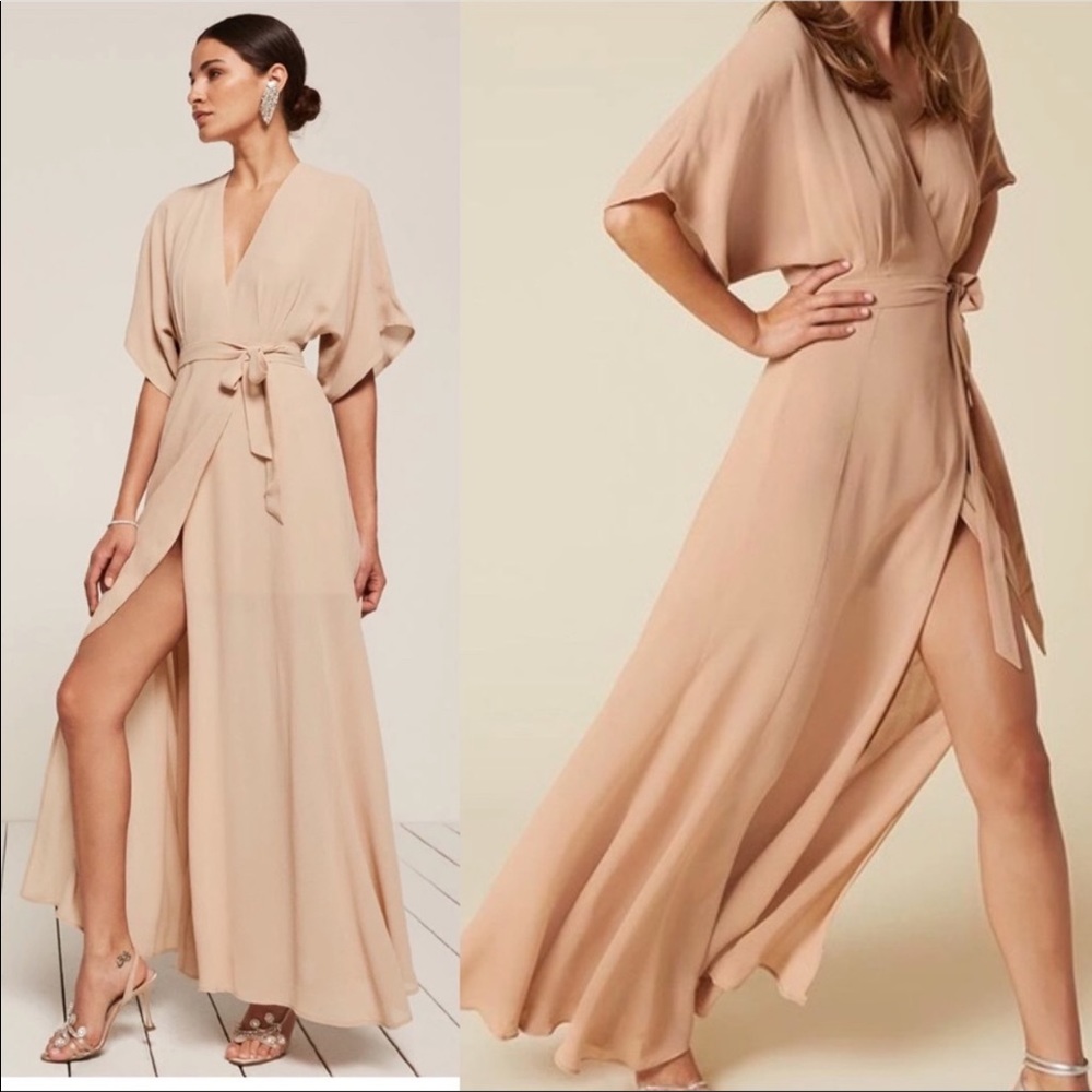 NWT Reformation Winslow Dress - Champagne M